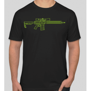 Gorilla Ammunition T-Shirt - AR-10 Tactical Lime (Size: Small)