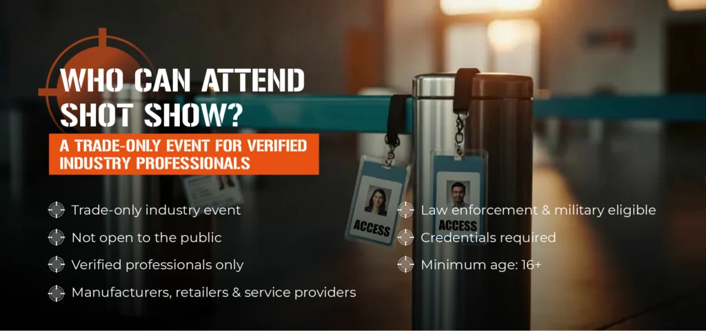 who can attend shot show